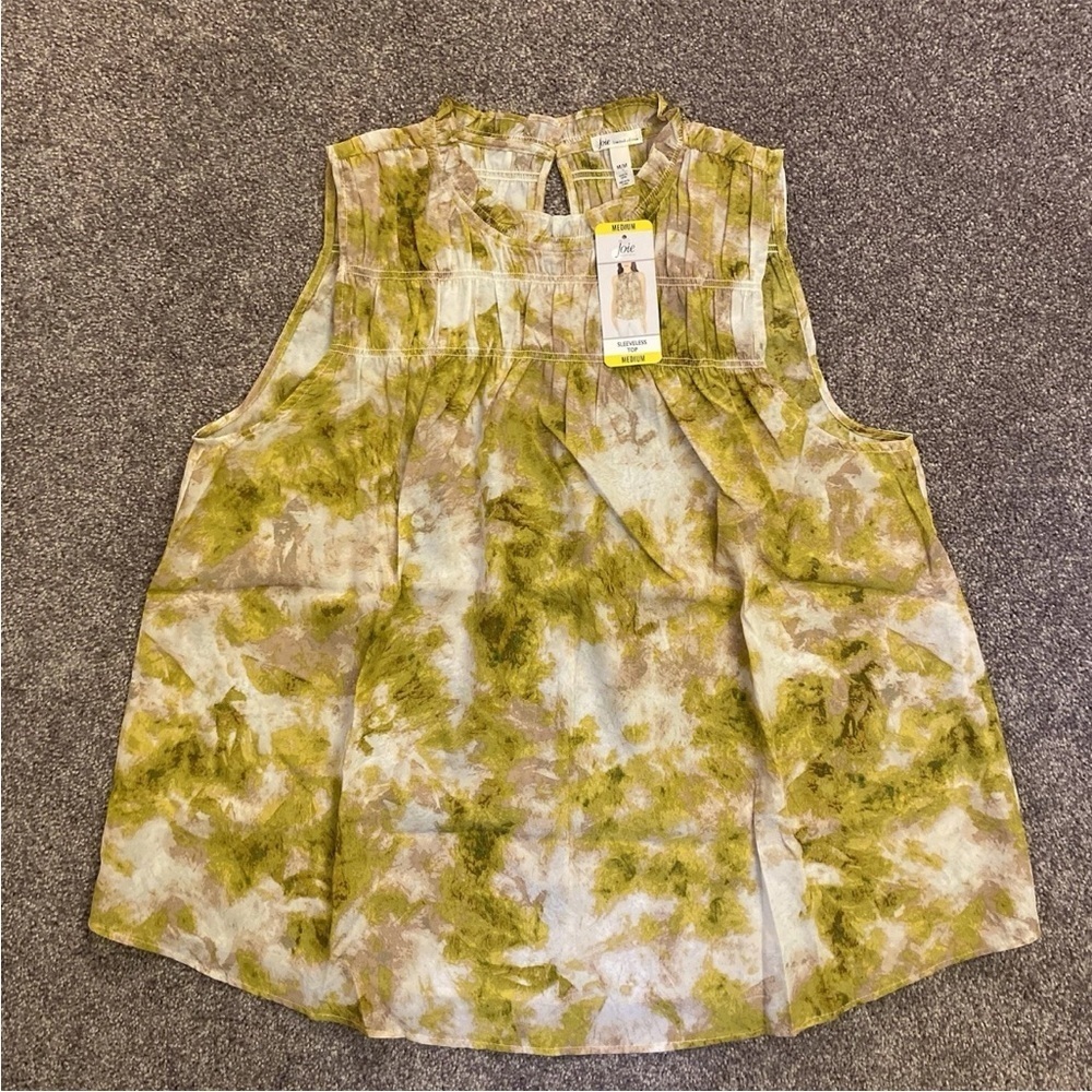 JOIE Limited Edition Womens Sleeveless Top Ruffled Neck Size M - Medium NWT $198 - Picture 5 of 16